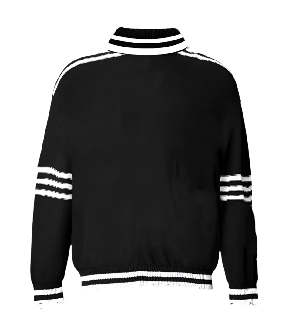 Knitted Royal Button Down Shirt